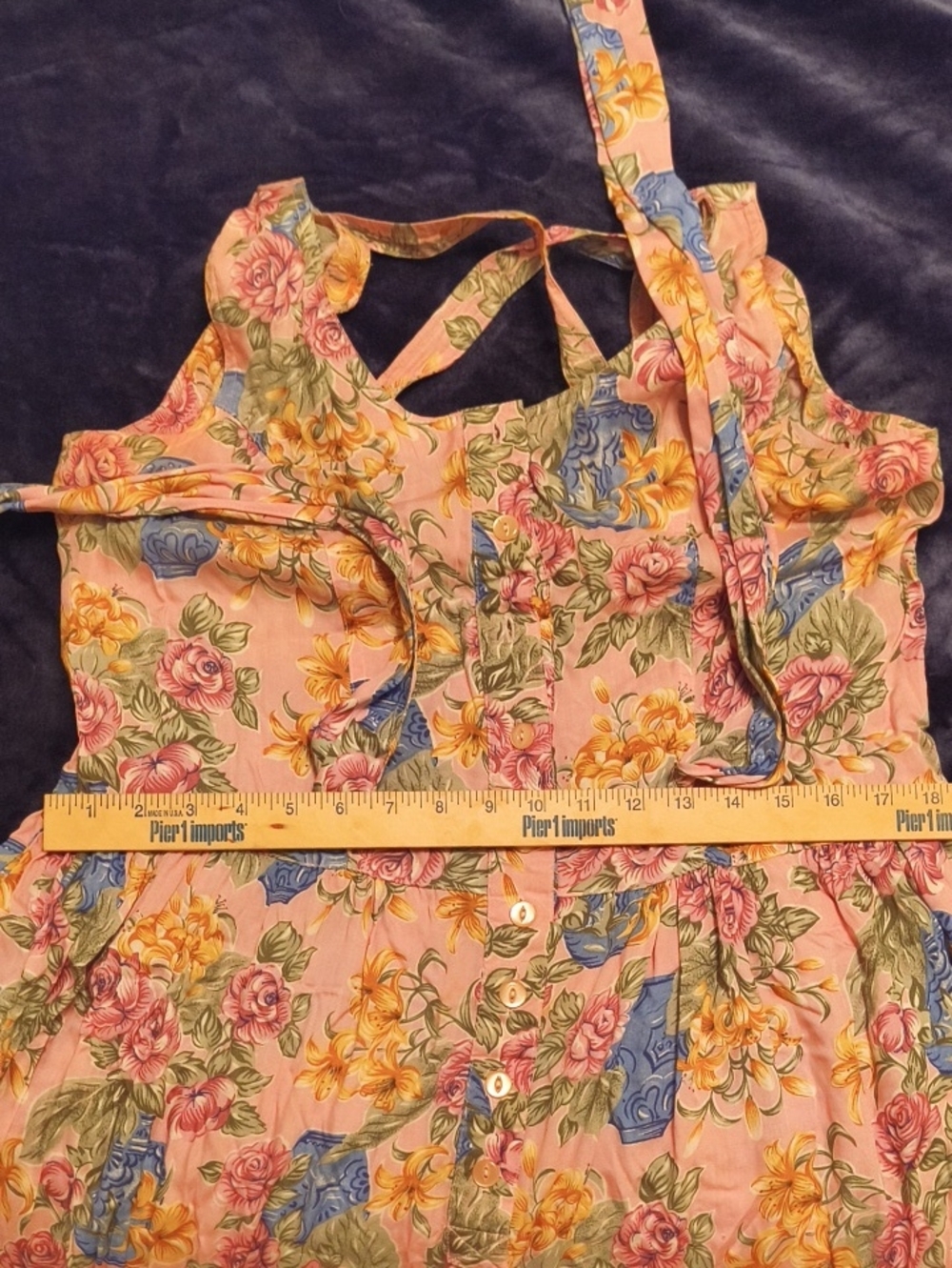 Erika Pink Floral Sleeveless Midi Dress #0027 - Picture 12 of 15